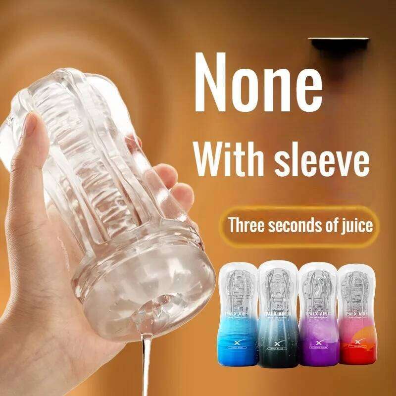 Male Masturbator Cup Transparent Vagina Goods Endurance Exercise Vacuum Pocket Sex Toy for Men Adult Suppli Pussy Z260312