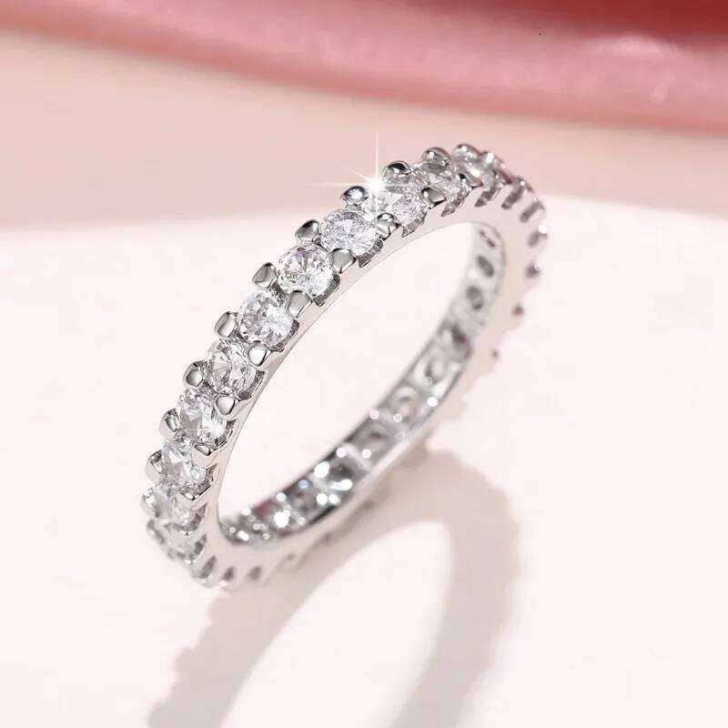 Huitan Dainty Thin for Women with Dazzling Cubic Zirconia Fashion Versatile Girls Rings Minimalist Gift Statement Jewelry H260312