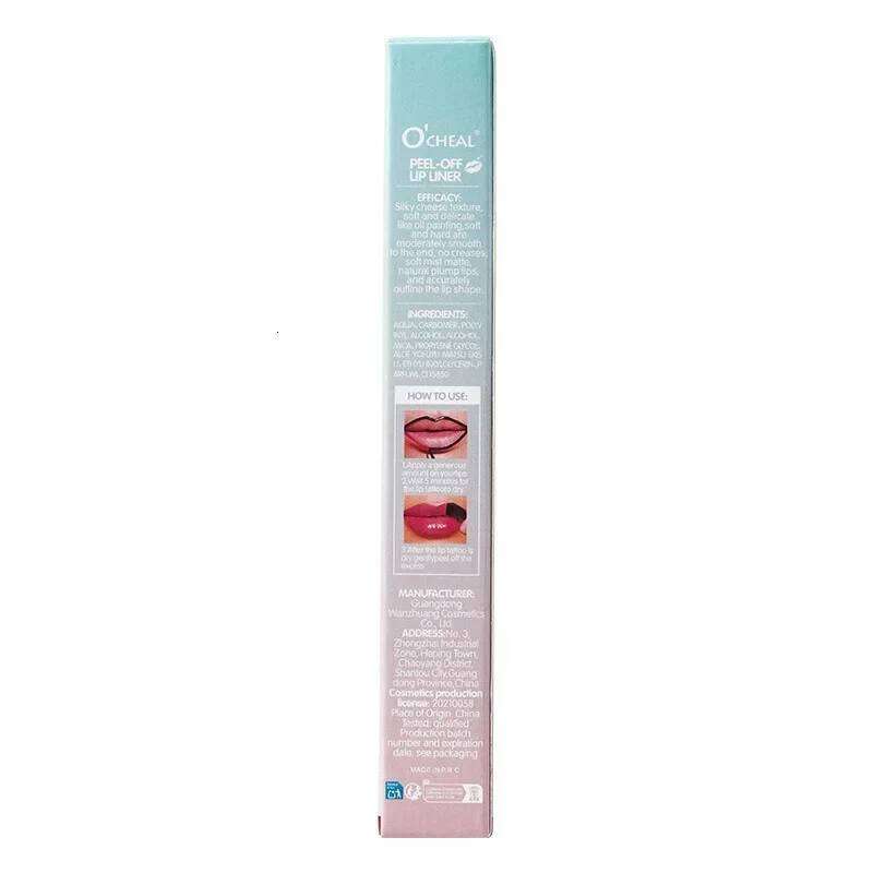 Peel Off Liner Stain Kit - Long-Lasting Waterproof Matte Lip Tint Set for Women, Trend Colors, Easy to Use W260311