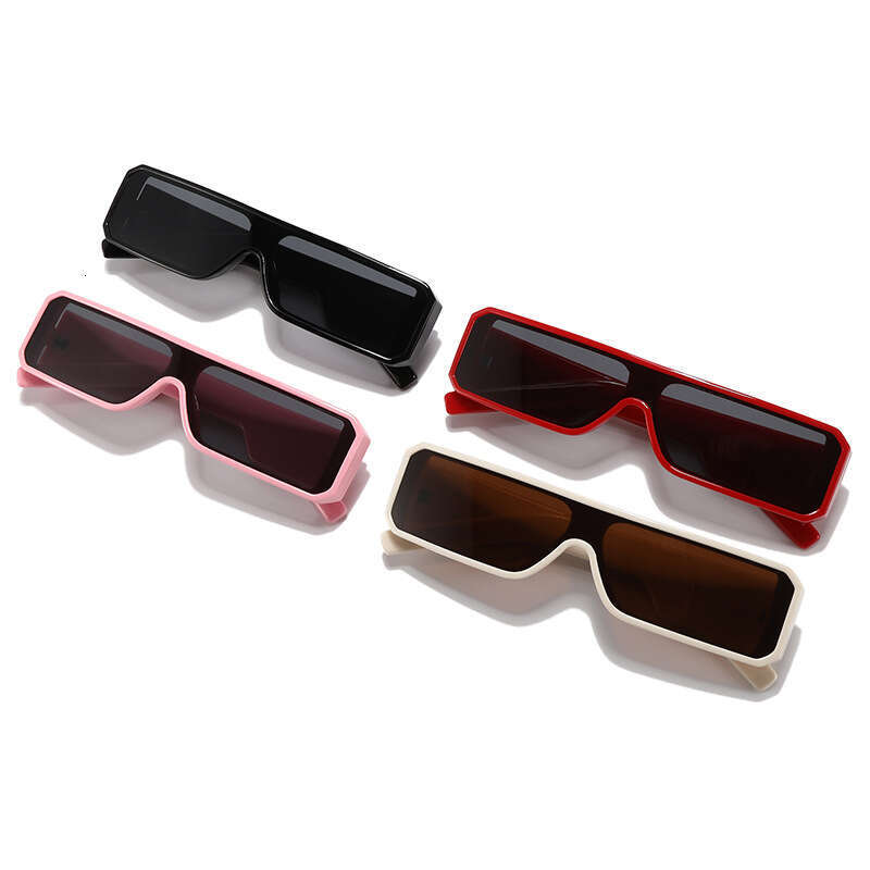 Y2k Small Frame One-Piece Retro Square Hip-Hop Ins Street Sunglasses Unisex Punk Glasses Liuyuemoshang