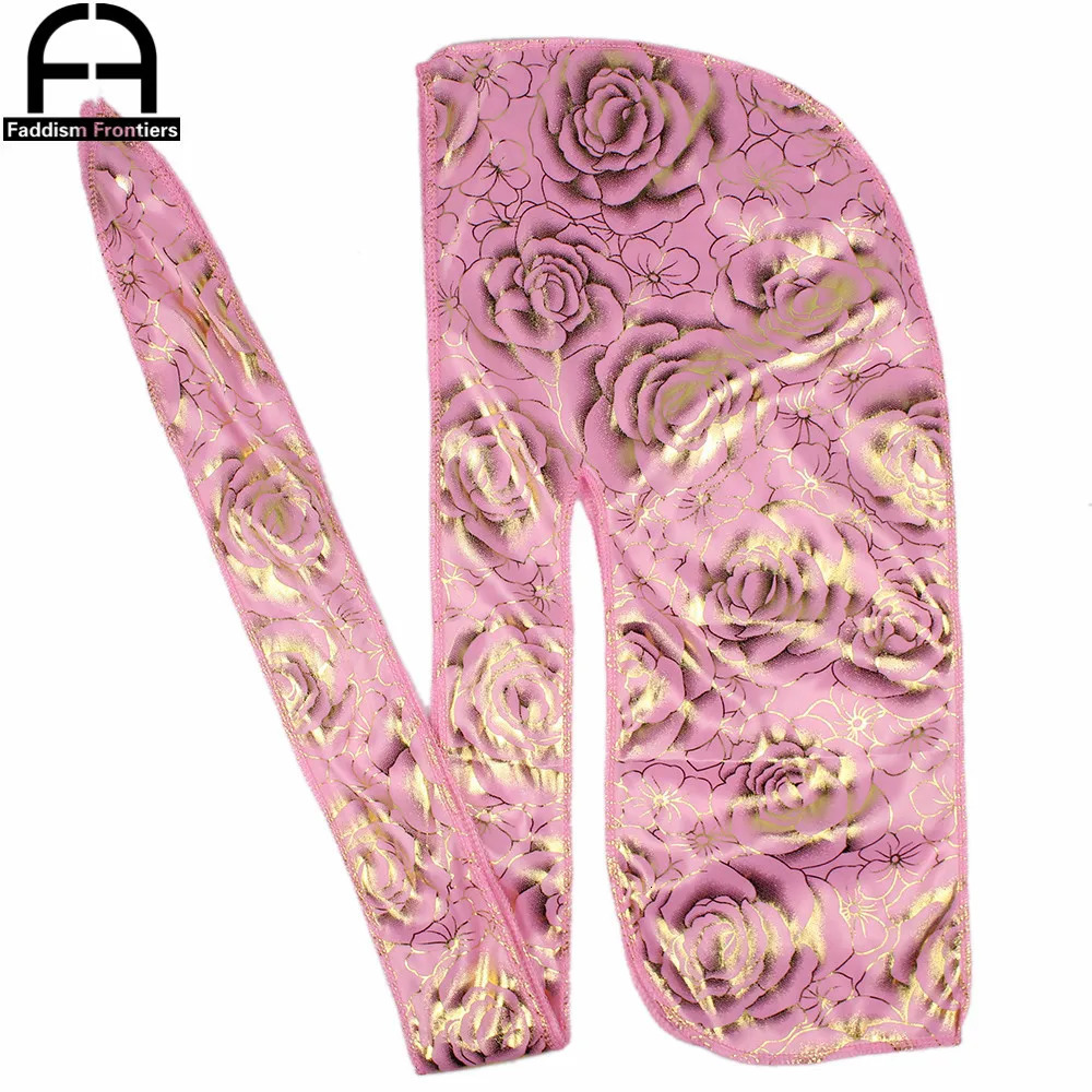 Pimpin aint easy Custom Printing Silk Durag Men Bandanas Long Tail Silky Durags Headwear Wave Cap 260304