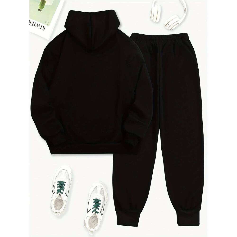 Women's Autumn Sweatshirt Set Comfortable Warm Sporty MILNAO Letter Print Design Casual Fashion Outerwear C260312