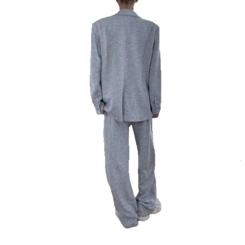 European And American Foreign Trade New Fashion Trendy Women S Two Piece Set Solid Color Style Suit Set
