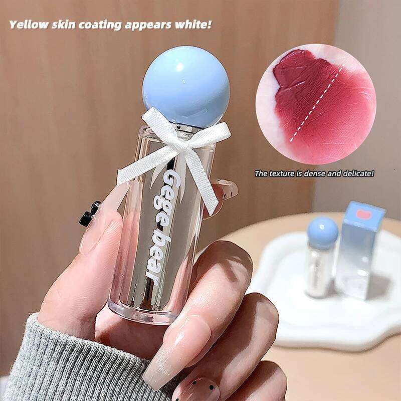 Gege bear Artistic Soft Mist Mousse Lip Glaze Velvet Matte Holding Makeup Not Easy to Sticky Cosmetics Lipstick W260311