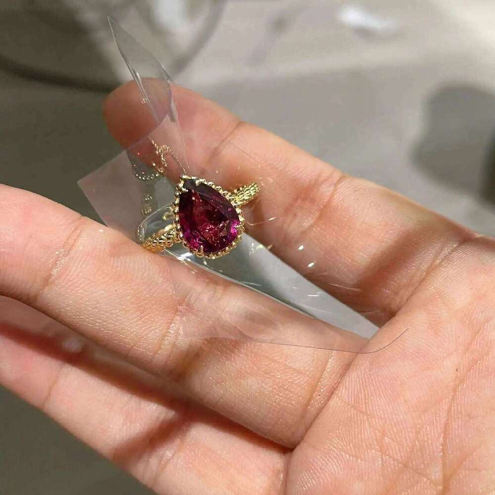 French Water Droplet Pear shaped Serpent Bohme Women's Ring Silver Material High-quality Charming Engagement Gift H260312