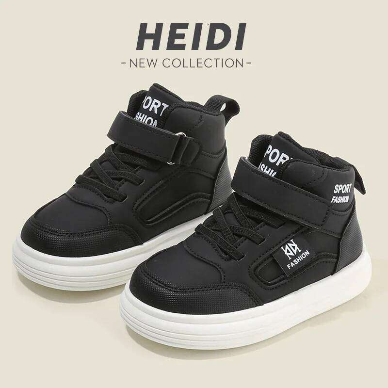 Children Spring Autumn Boy Board Lightweight Soft Sole Baby Shoe Casual Shoes High Top Sneakers Girls Color Blocking Lists H260312