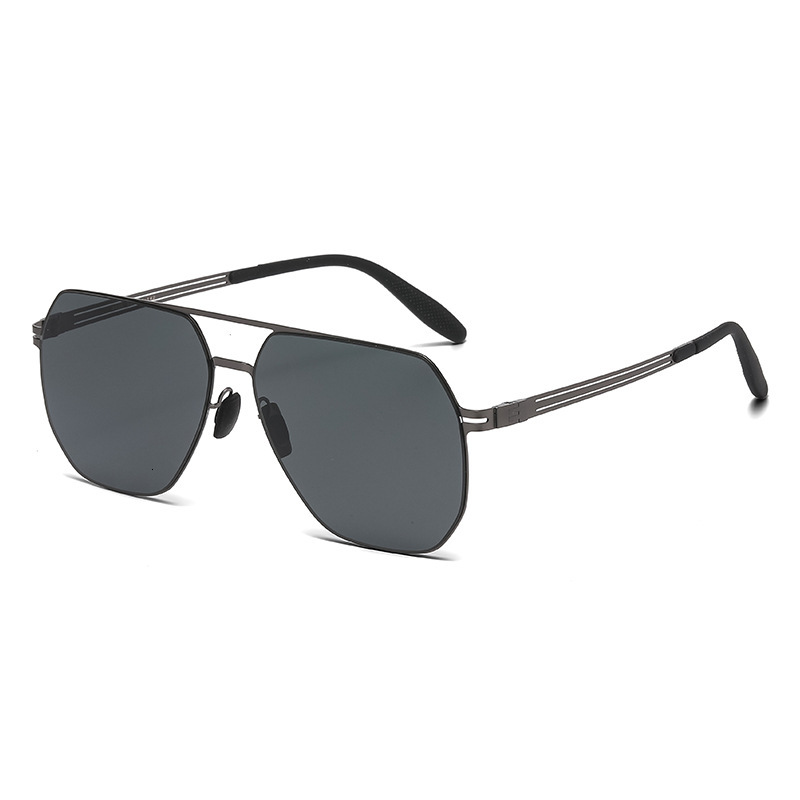 Outdoor Fishing Nylon Polarized Sunglasses for Men 2026 New Square Frame Glasses Men's High-End Sun Protection Eyewear