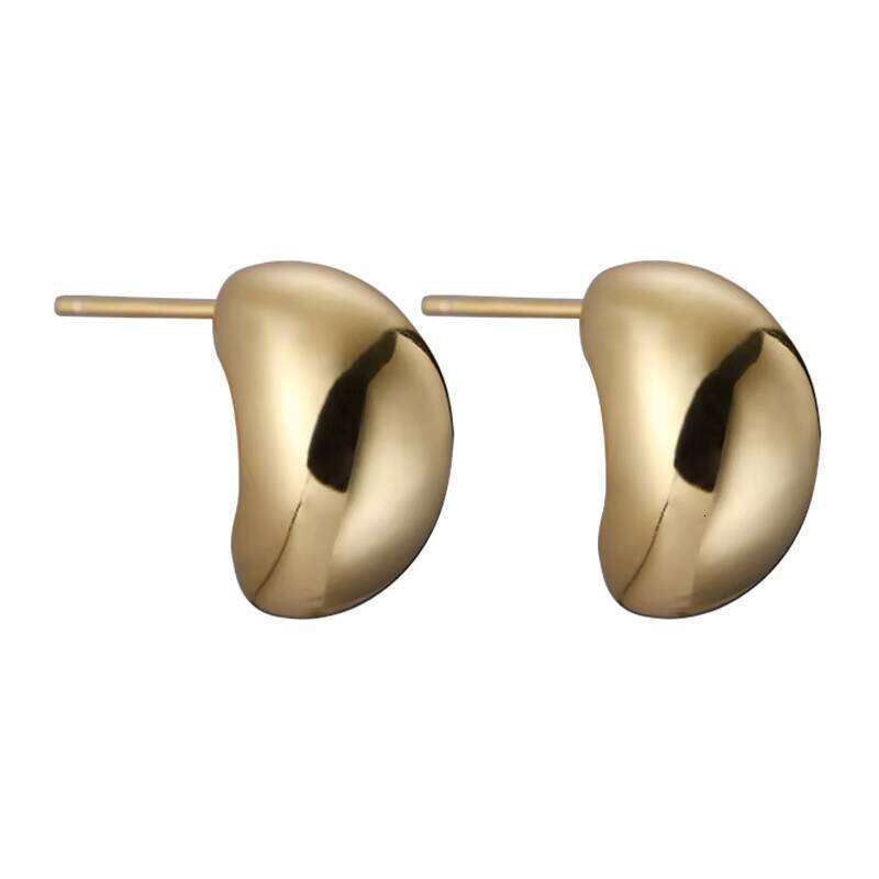 2024 Fashion Accessories S Pure Sier Lightweight Beautiful Bean Half Hollow Ball Cool Earrings for Girls