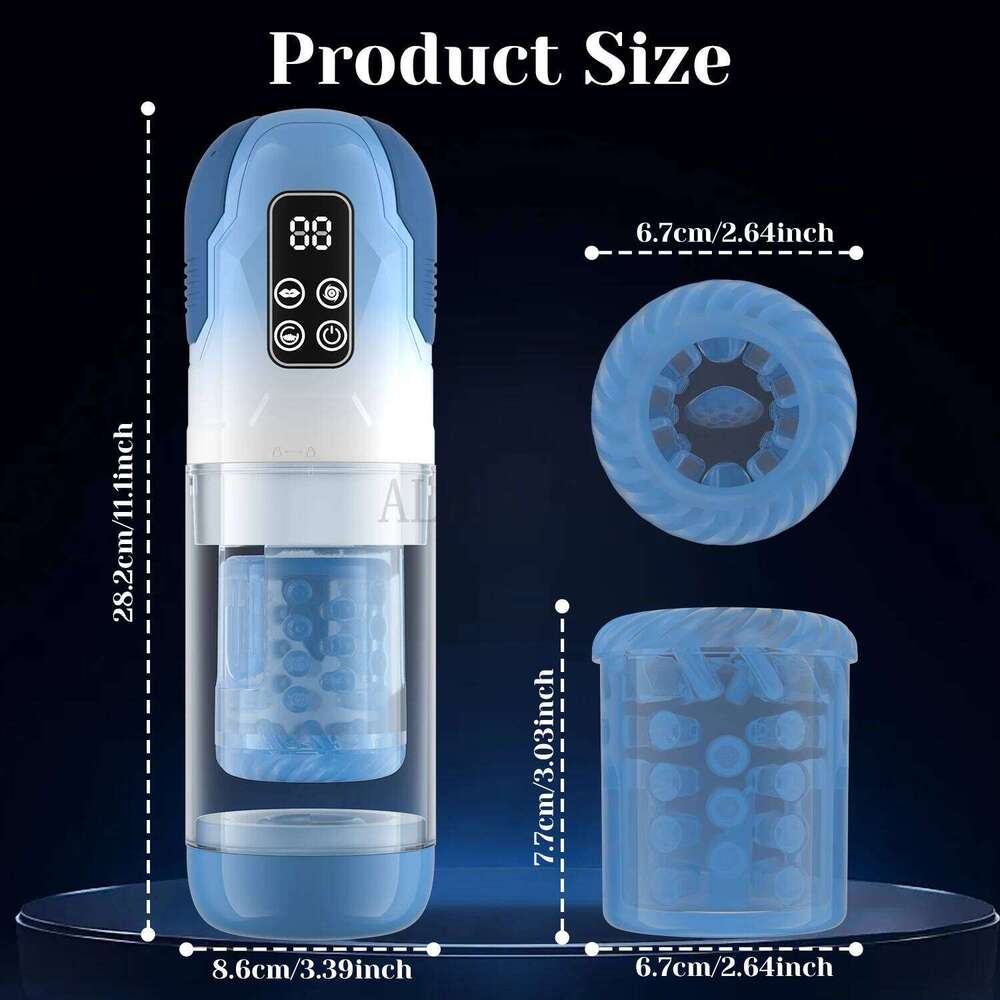 Male Masturbator Penis for Men Vacuum Pump 7 Thrusting Vibrating Sucking Adult Mens Sex Machines Blowjob Toys Z260312
