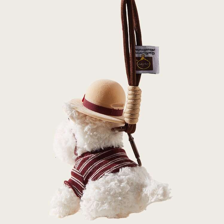 Cute Scrawled Puppy Plush Qixi Proposal Ring Box West Highland White Terrier Bag Pendant Cartoon Doll