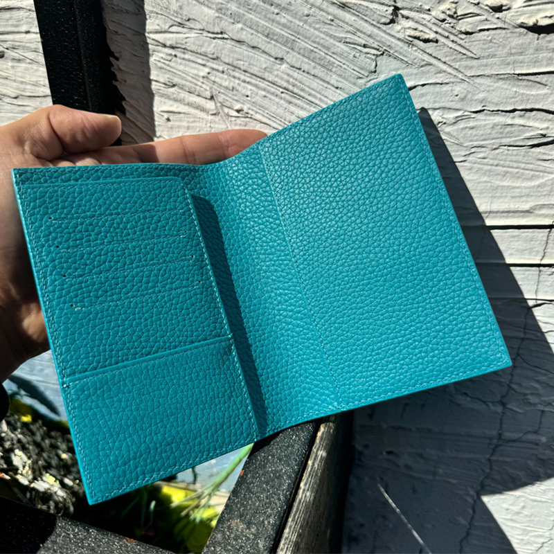 OC260M59 Passport Cover Soft Calfskin Customized Colored Genuine Leather Luxury Quality Travel Essential Card Holder