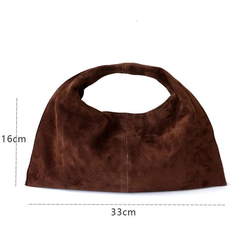 Genuine Leather Small Bags For Women, Suede Purse Hobos Handbag Vintage WONST