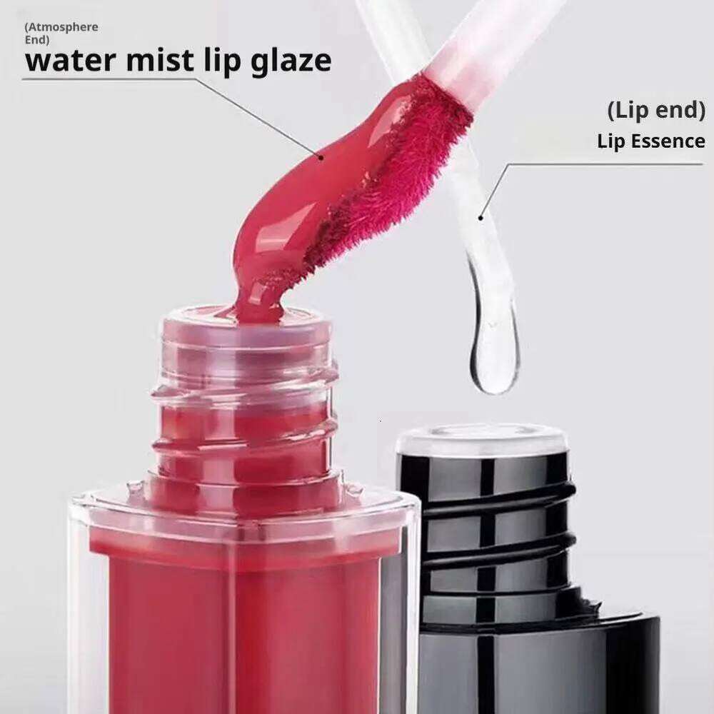 KeKeMood Double-Head Gloss Glaze - Velvet Matte & Mirror Water Light, Long-Lasting Waterproof Non-Stick Cup Lip Makeup W260311
