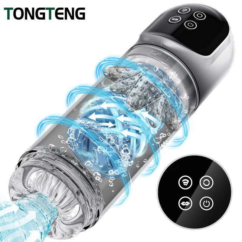 7 Rotating Sucking Water SPA Automatic Masturbator Cup Real Pussy Blowjob Machine Adult Masturbation Sex Toys For Men Male Z260312