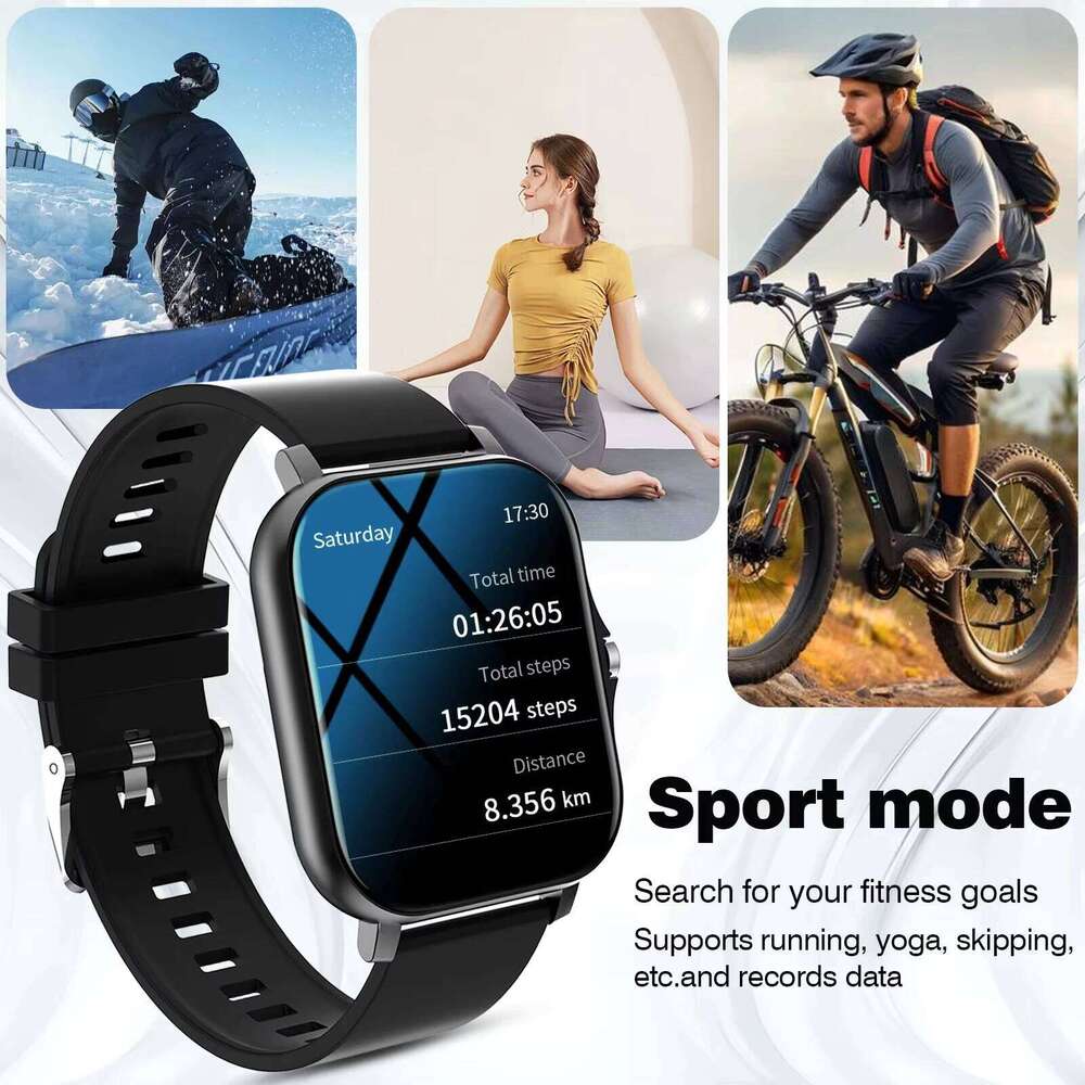 LAXASFIT 2025 New Smart for Men Women Gift Full Touch Screen Sports Fitness Watch Bluetooth Call Digital Smartwatch