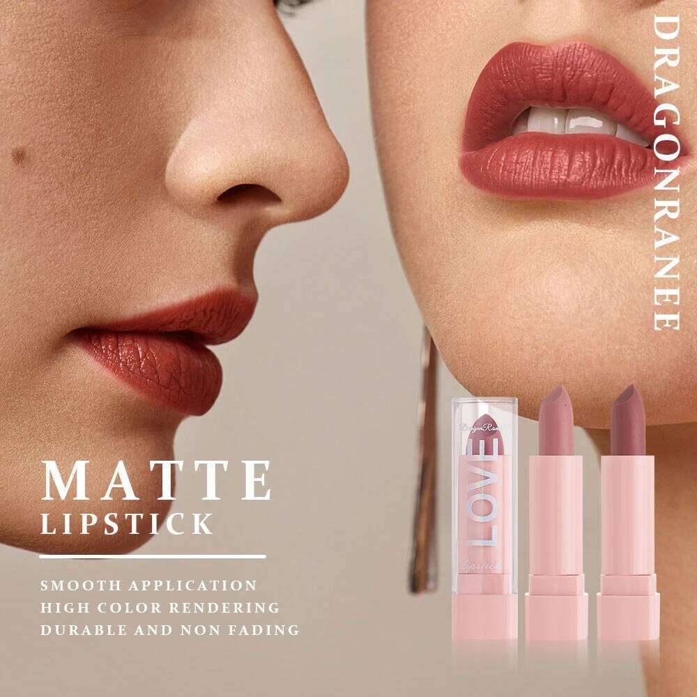 Ten Lipstick Set for Autumn Winter, Matte Waterproof Lips, Non-Fading, Non-Stick Cup, Whitening and Complexion Lip Gloss W260311