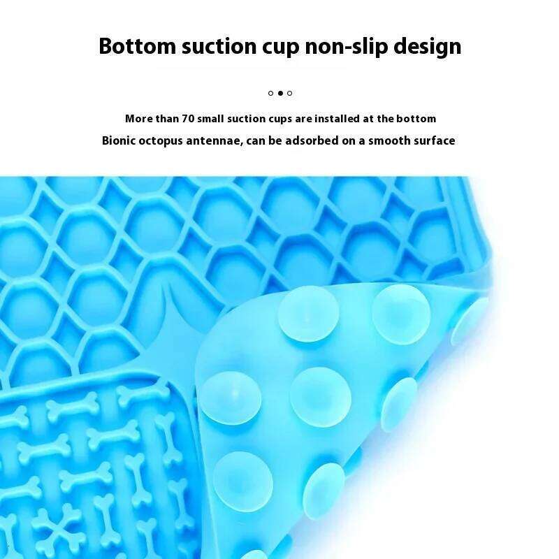 Silicone Dogs Lick Mat Pet Cat Slow Plate for Bathing Distraction Sucker Food Training Dog Feeder Supplies 26Y0312