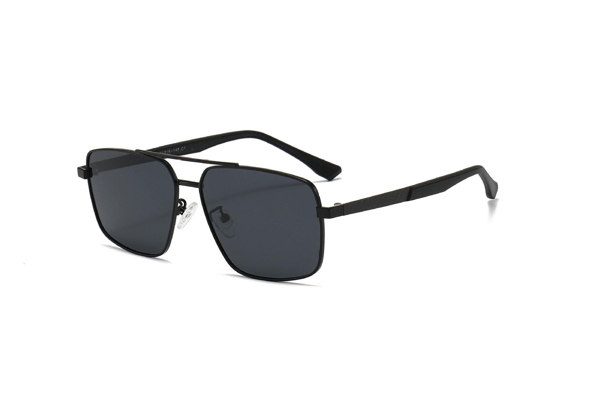 2026 New Fashion Square Large Frame Polarized Retro Double-Beam Sun Protection Sunglasses for Men,