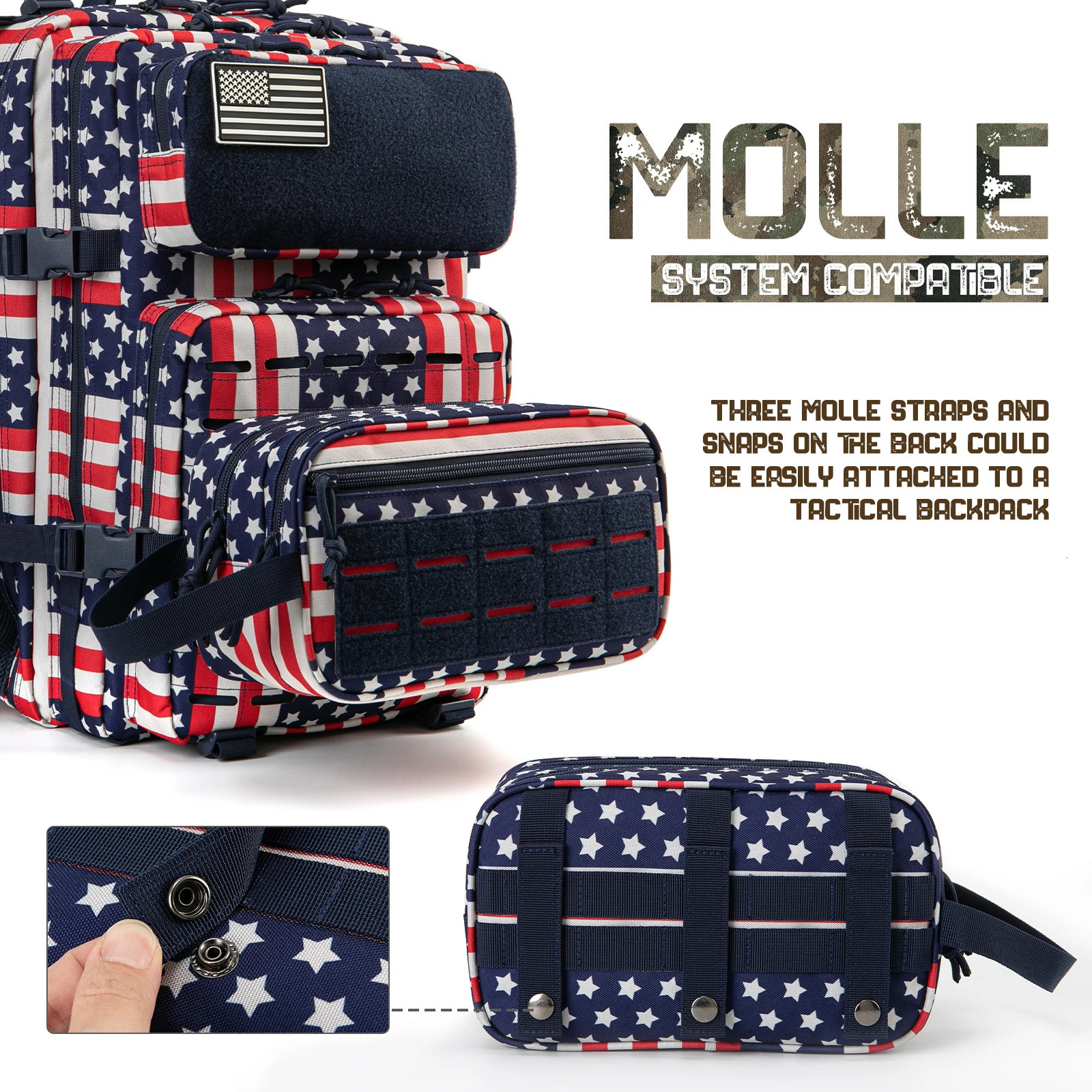 Tactical Toiletry Bag For Men Hygiene Bag Tool Molle Pouches Small Dopp Kit Mens Shaving Kit Travel shower Bag 260304