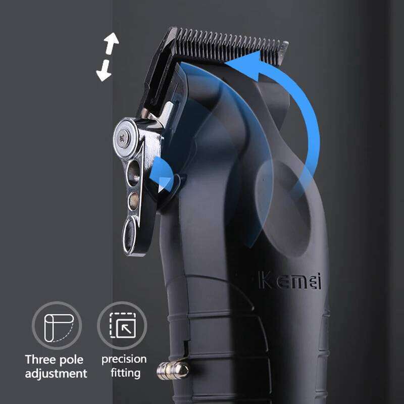 Kemei Professional Clipper For Men Adjustable Cordless Electric Trimmer Rechargeable Hair Cutting Machine Lithium C260312