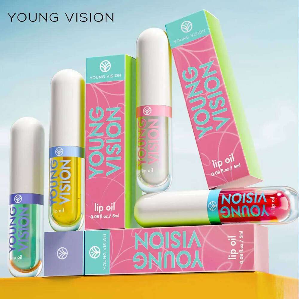YOUNG VISION 6-Color Fruit-Infused Pearl-Shimmer Gloss Hydrating & Color-Enhancing Lip Oil Cosmetics Christmas gift W260311
