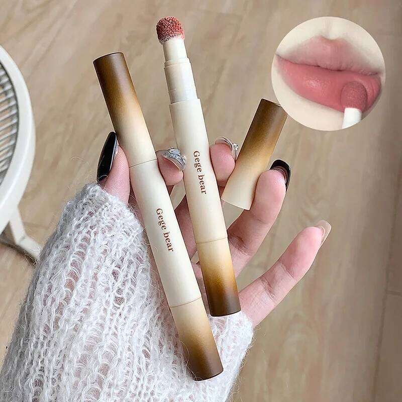 Gege Bear Matte Lip Powder Cream Soft Velvet Finish, Natural-Looking and Skin-Tone Enhancing, Long-Lasting, W260311