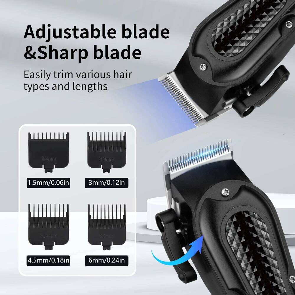 Electric Clipper Rechargeable Cordless Haircut Barber Professional Trimmer for Men Hair Cutting Machine best gift C260312
