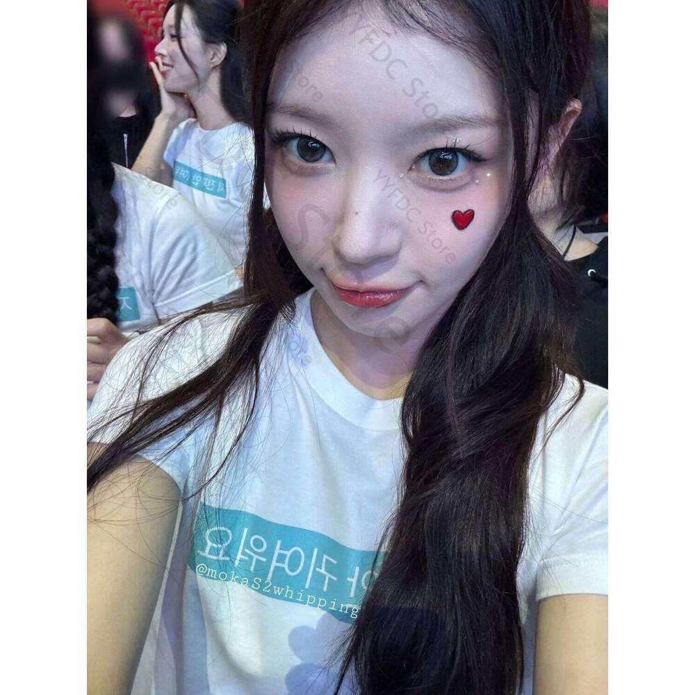 ILLIT T Shirt Kpop Fashion MOKA MINJU WONHEE Same Print T-shirt Women Men Cotton Short Sleeve Tee Tops Concert Fans Clothes Z260312