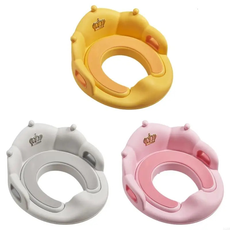 N1HB Toilet Seats with Handles Splash Guard Cushion Potty for Boys Girls Baby Training 260311