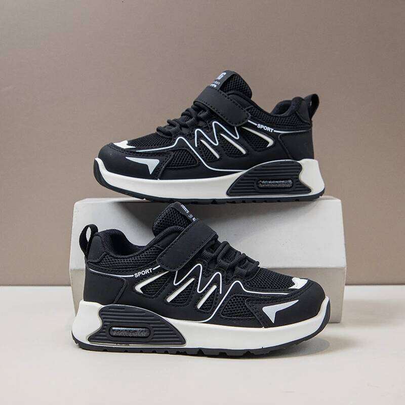 Baby Spring/autumn Breathable Thick Sole Soft/Simple Students Running Shoes KIds Fashionable One-length Light Sports Sneakers H260312