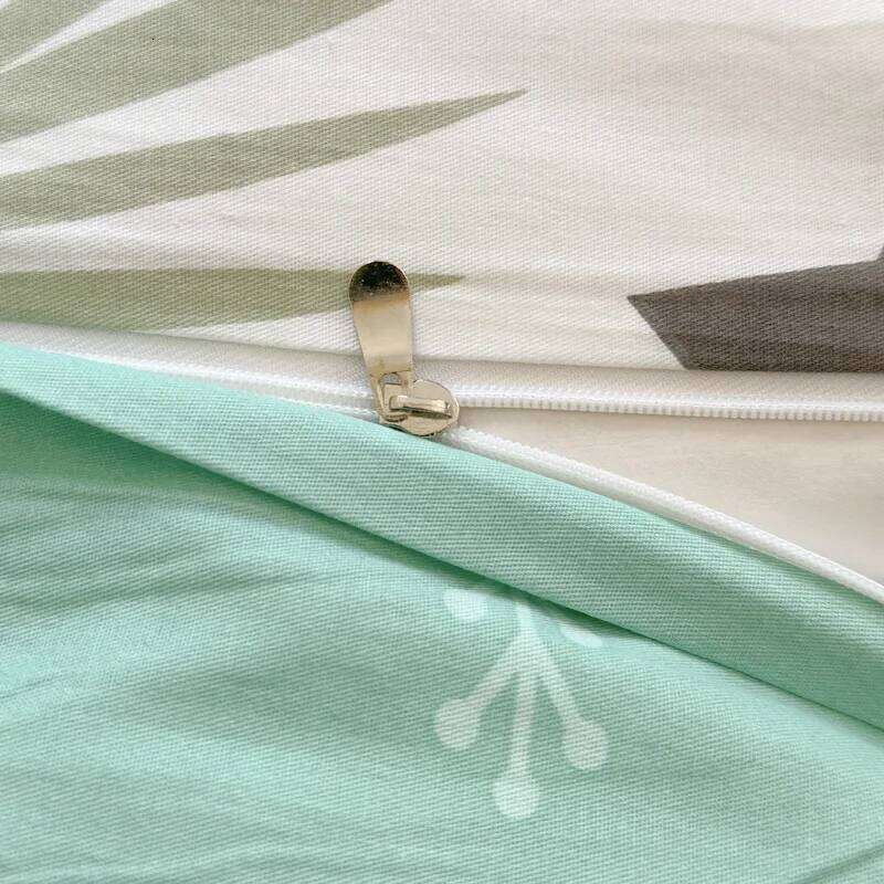 3pcs Leaves Duvet Cover Set Pillowcases No Filling no flat sheet Twin Single Queen King Size Girls Bedding Linen H260312