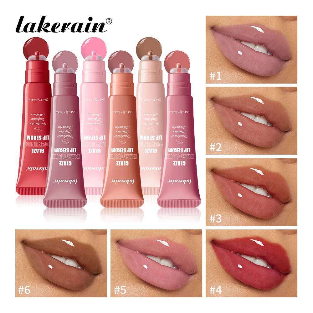 Lakerain Glaze Blaze Tinted Serum Long-Lasting Hydration Durable Color Smooth Surface Lip Repairing Lipstick Cosmetics W260311