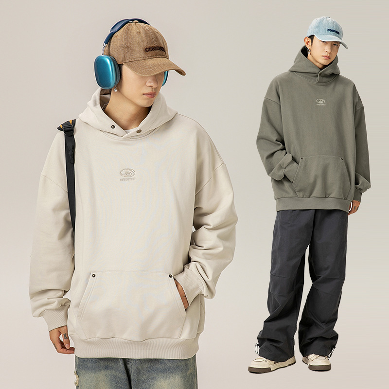 Heavyweight Style 400G Designer Hoodie Hooded Sweatshirt Spring Edition Letter Embroidery Retro Loose Couple Hoodie Jacket