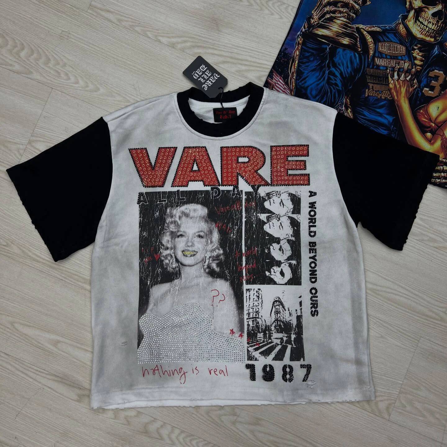 2026 New Fashion Streetwear Shinning Diamond Baggy Tshirts for Men and Women Short Sleeve Rhinestone Cotton Top Tees Oversized ddmythur