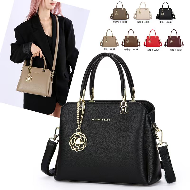 High-end handbag with shoulder strap and large capacity tote for women