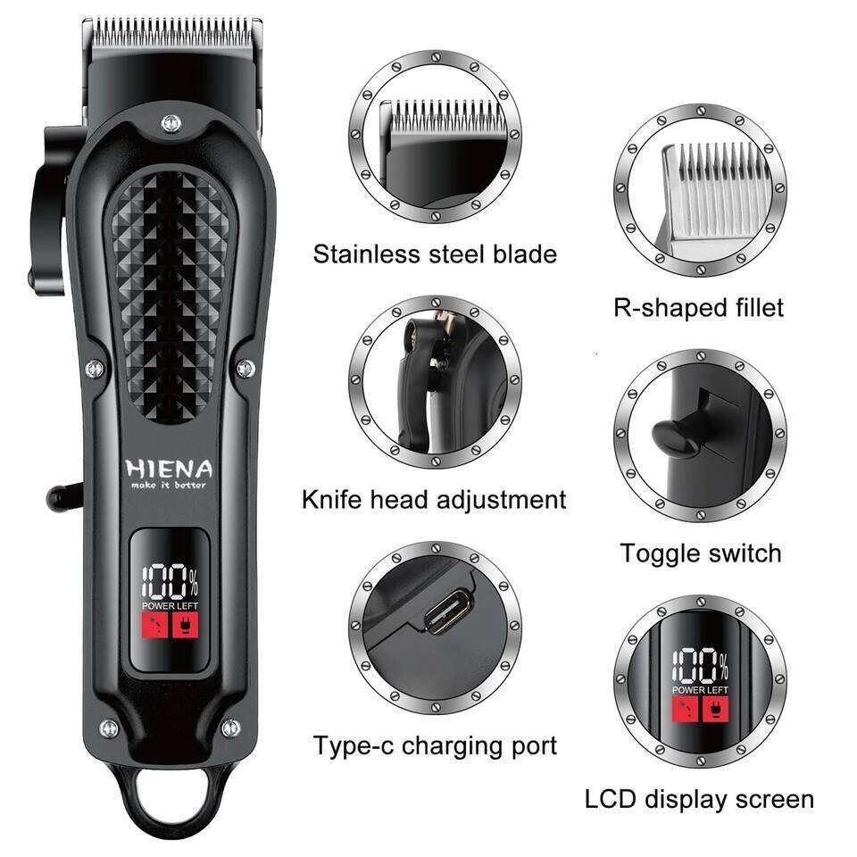 HYN-212 UBS 5V1A Rechargeable Cordless Beard Trimmer Men Powerful Electric Hair Clipper Trimming Tool C260312
