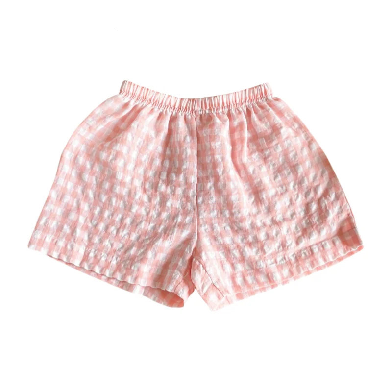 Stylish Korean Toddler Plaid Baby Girls Summer Shorts Breathable Comfortable Cool Boys Beach 260311