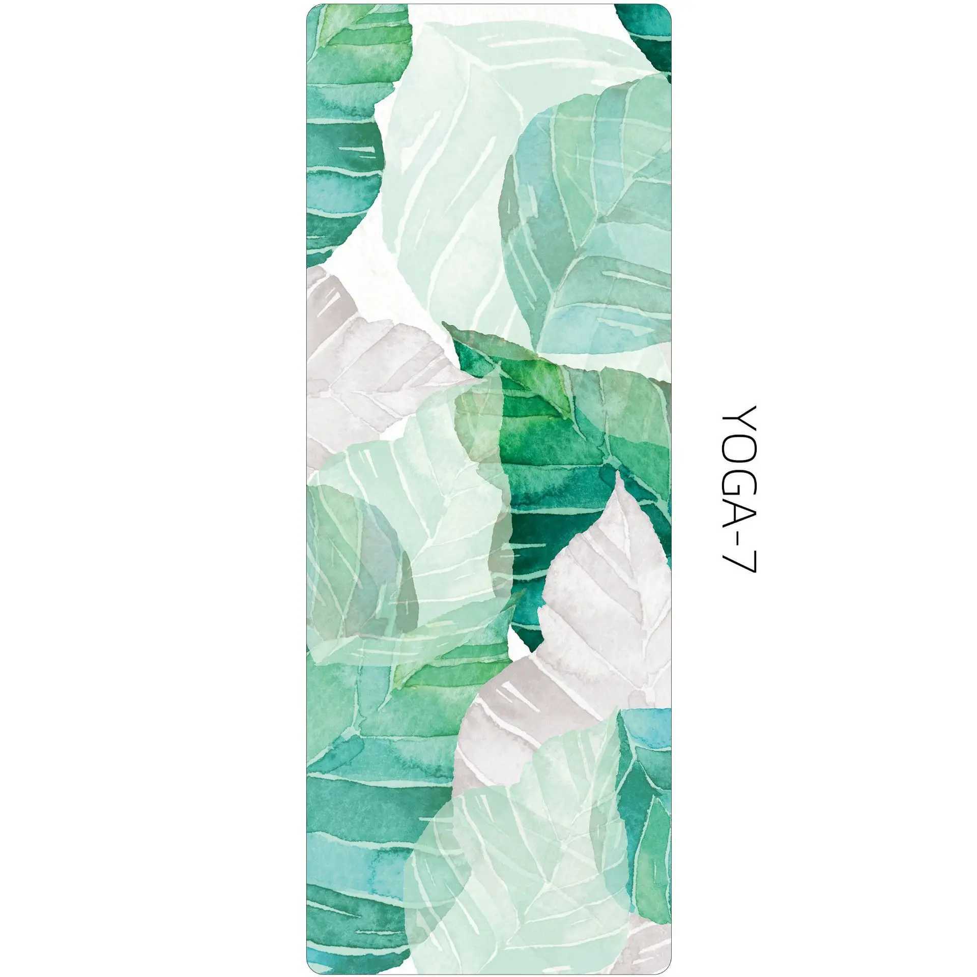 Zen Rhyme 1mm Natural Rubber Suede Yoga Mat Foldable Portable Anti-Slip Drape Gym Meditation Fitness Workout Gymnastics M260312