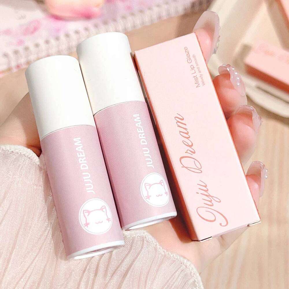 Milk cream mud mist matte lip glaze velvet female student party cheap white lipstick W260311