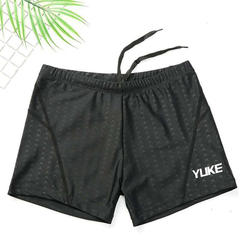 Trunks Men's Set Flat Angle Shorts Waterproof Quick-drying Suit Swimming Goggles Swim Cap Z260312