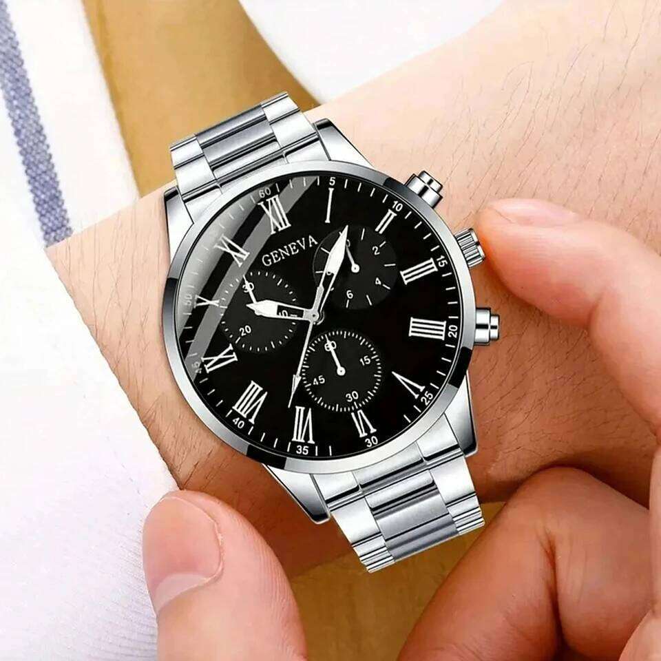 Men's Fashion Business Simple casual quartz watch, Daily and work accessories, holiday gifts