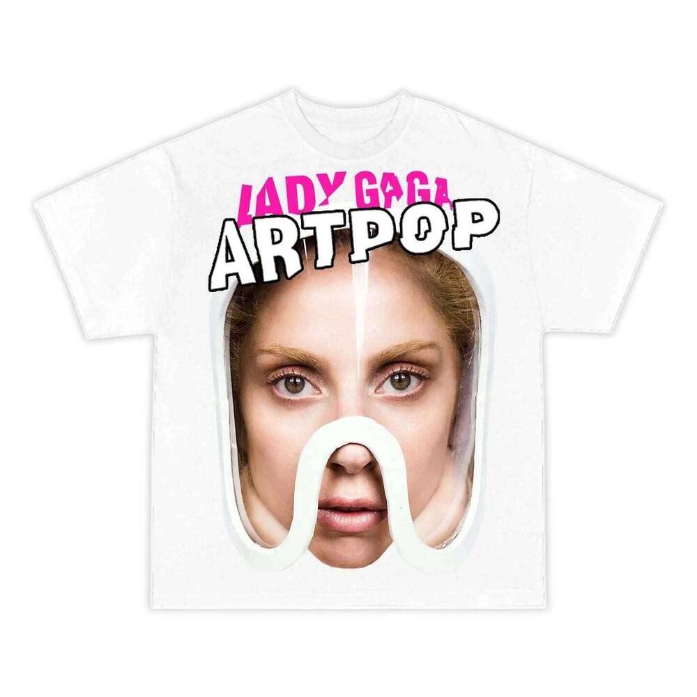 Artpop T Men Women Short Sleeve 100% Cotton Tees Retro Gaga T-shirt Unisex Clothing Y2k Tops Shirt Summer Streetwear Z260312