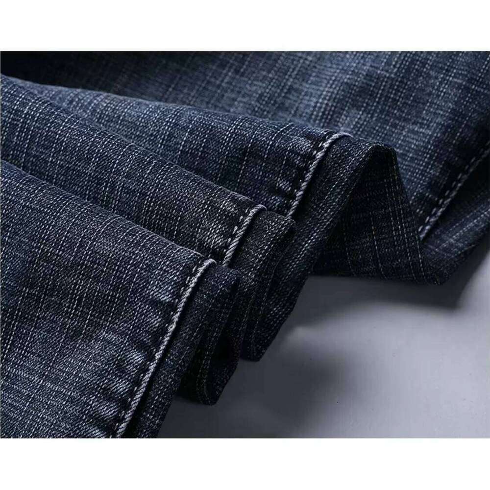 Wthinlee New Business Men's Jeans Casual Straight Stretch Fashion Classic Blue Black Work Denim Trousers Male Brand Clothing 26Y0312
