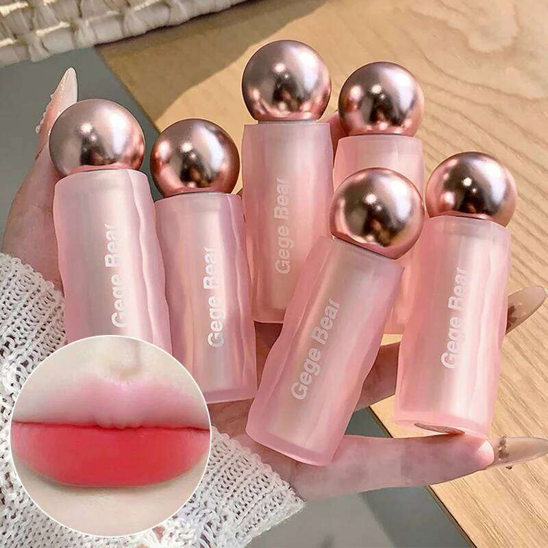 Gege Bear Scraping Clay Takes a Cosmetic Photos the Color with Your Girl and Student Own Lip Clay, Yellow Skin Transposition. 8 Colors Combined in Mul