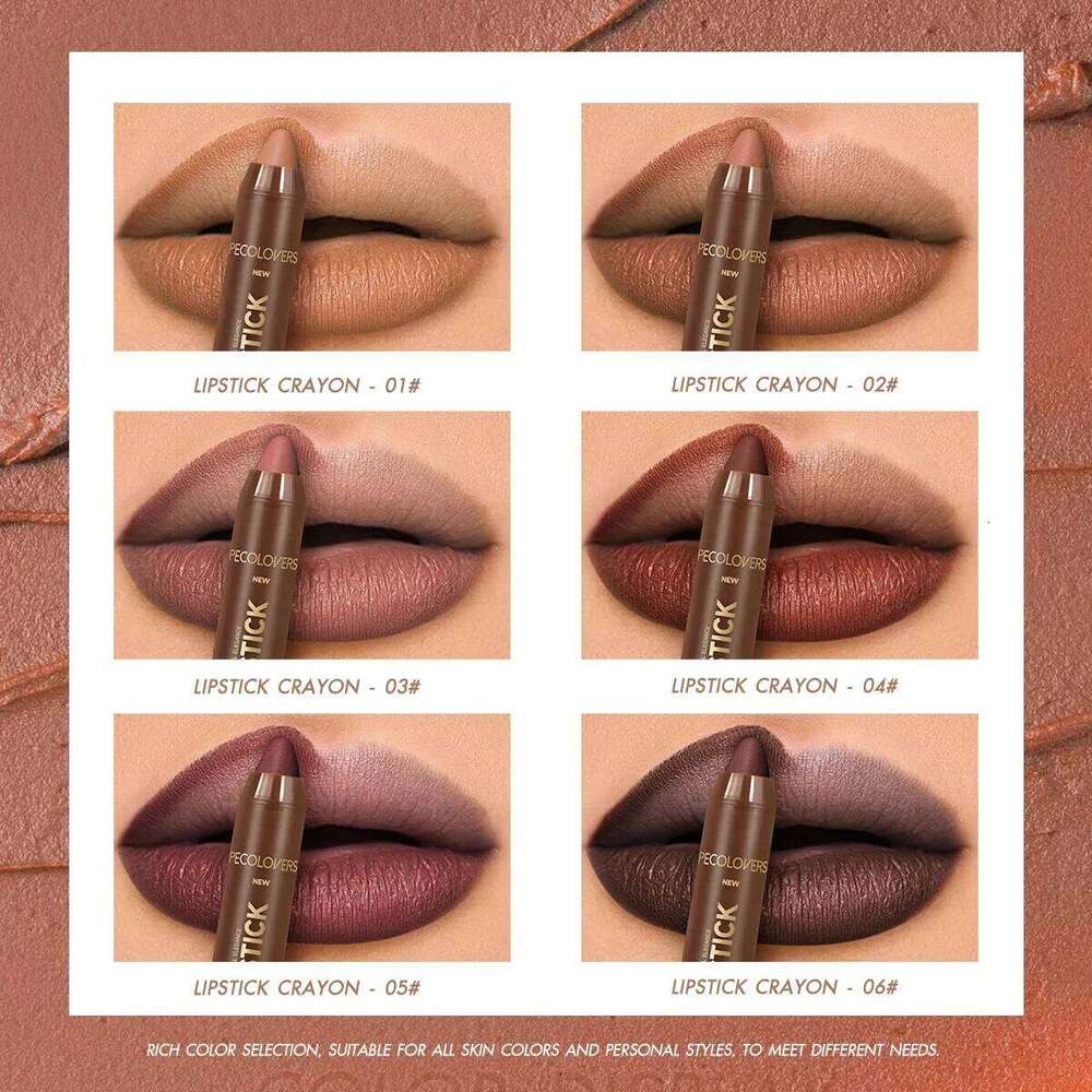 1PC Smooth Lipstick, Long Lasting, Waterproof, High Pigment, Daily Use, Lip Makeup W260311