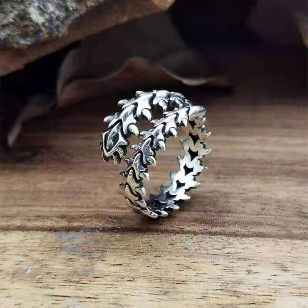 Adjustable Centipede Ring, Stainless Steel Punk Jewelry for Women Men, Comfort Fit Daily Wear Gift Idea H260312
