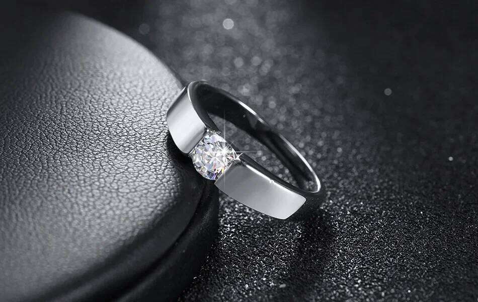 Charm 925 Sterling Silver Rings For Women Shining crystal size 7/8/9/10 Fashion Party Gifts engagement wedding Jewelry H260312