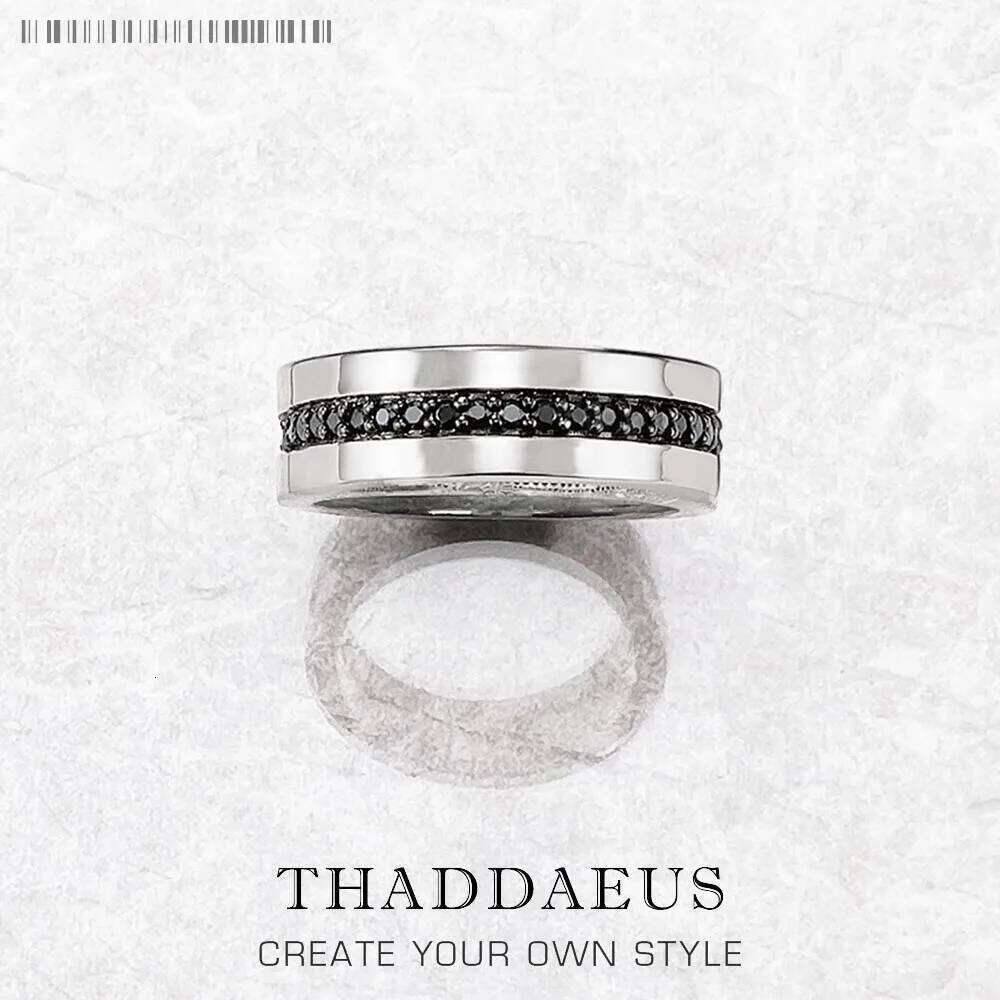 Band Ring Eternity Classic Black Europe Style Fine Jewerly For Men & Women Gift In 925 Sterling Silver H260312