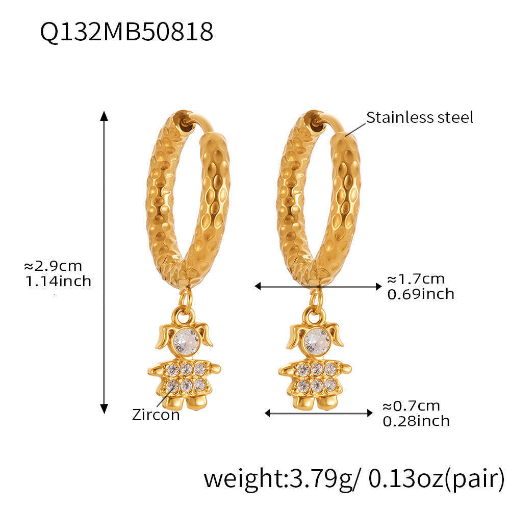 Personalized Fashion Earrings Mini Round Zircon Clips For Women, European And American Ear Piercing Jewelry, Factory Wholesale