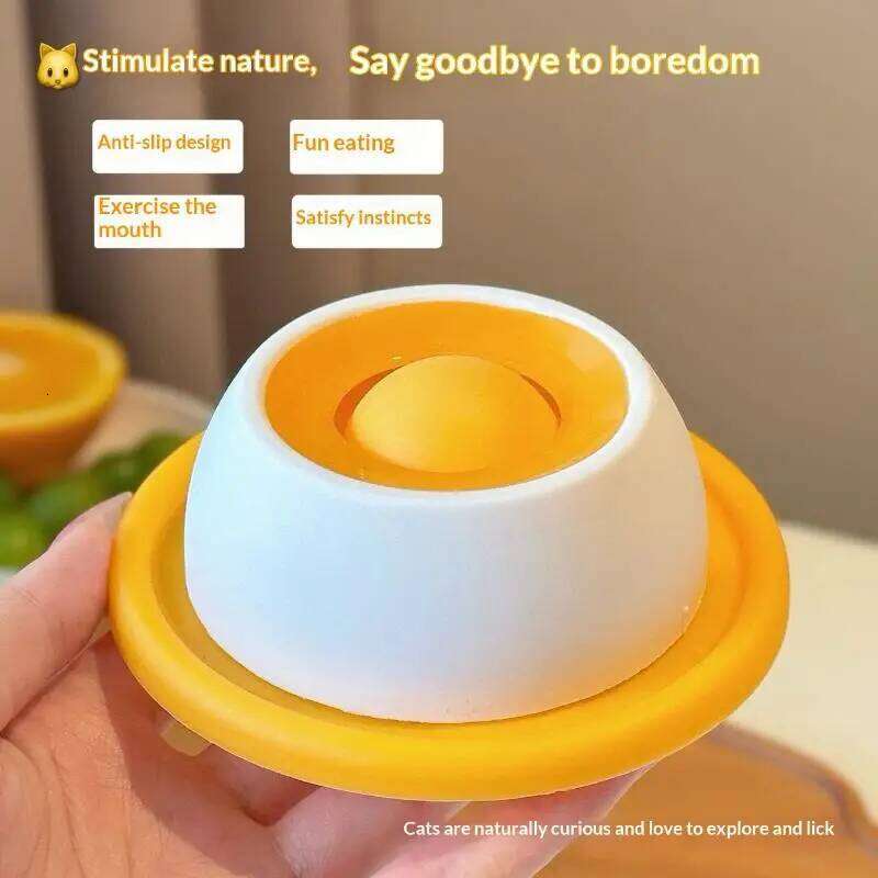 Lick Yogurt Plate Slow Feeder For Dogs & Cats - Interactive Snack Bowl Promotes Dental Health Pet Licking Mat 26Y0312